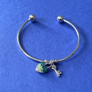 Swarovski Heart And Key Bracelet